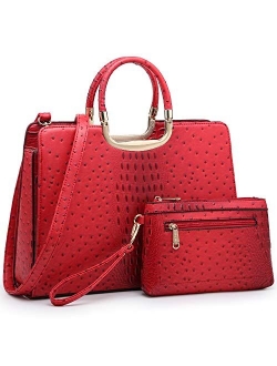 Women's Fashion Handbag Ladies Tote Shoulder Bags Satchel Purse Top Handle Work Bag with Matching Wallet