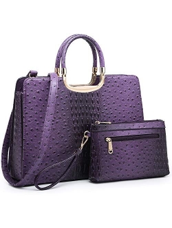 Women's Fashion Handbag Ladies Tote Shoulder Bags Satchel Purse Top Handle Work Bag with Matching Wallet