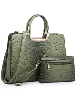 Women's Fashion Handbag Ladies Tote Shoulder Bags Satchel Purse Top Handle Work Bag with Matching Wallet