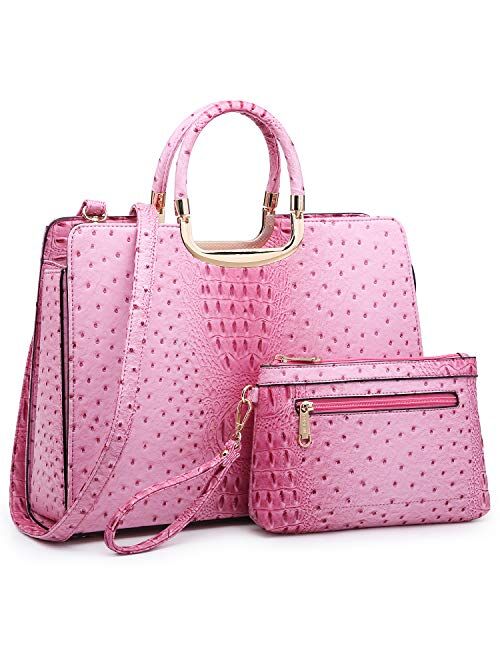 DASEIN Women's Fashion Handbag Ladies Tote Shoulder Bags Satchel Purse Top Handle Work Bag with Matching Wallet