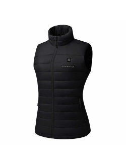 [2019 Upgrade] Women's Heated Vest with Battery Pack, YKK Zippers and Water&Wind Resistant