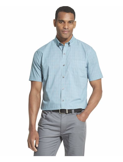 Buy Van Heusen Men's Flex Short Sleeve Button Down Check Shirt online