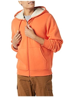 Men's Sherpa Lined Full-Zip Hooded Fleece Sweatshirt