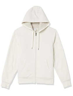 Men's Sherpa Lined Full-Zip Hooded Fleece Sweatshirt