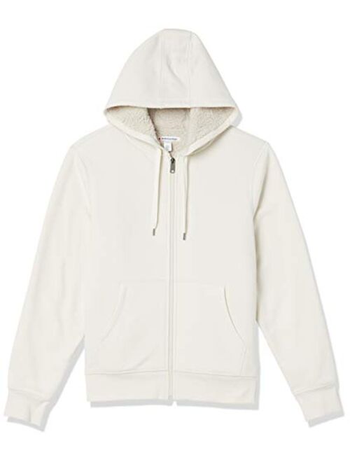 Amazon Essentials Men's Sherpa Lined Full-Zip Hooded Fleece Sweatshirt