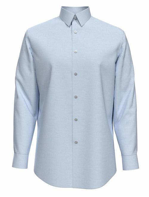 Buy Calvin Klein Men's Slim Fit Non-Iron Herringbone Point Collar Dress ...