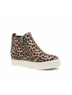 Taylor Hidden Fahsion Wedge Sneaker Shoes Side Zipper