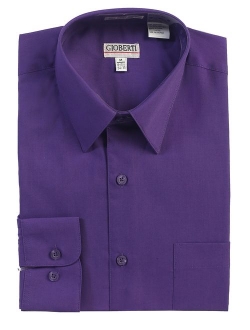 Men's Long Sleeve Solid Dress Shirt