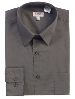 Men's Long Sleeve Solid Dress Shirt