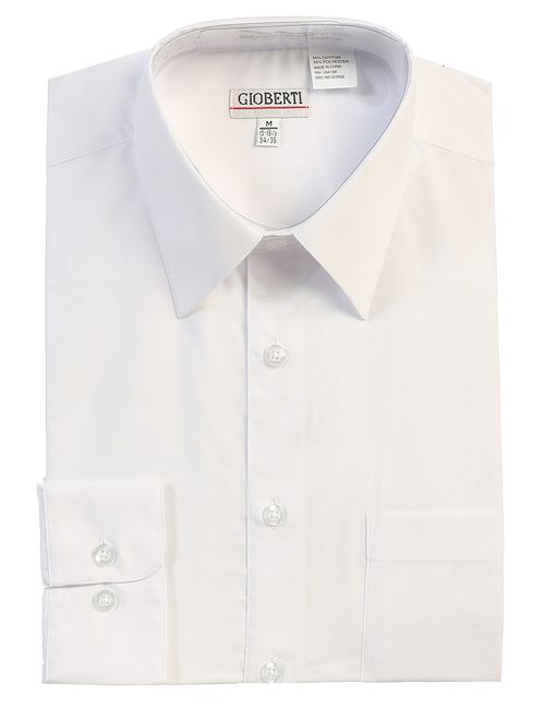 Gioberti Men's Long Sleeve Solid Dress Shirt