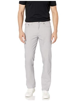 Men's Straight-Fit 5-Pocket Stretch Twill Pant