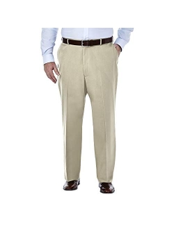 Men's Premium No-Iron Classic-Fit Expandable-Waist Pleat-Front Pant