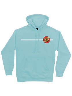 Santa Cruz Skateboards Classic Dot Hooded Pullover Sweatshirt (Large, Black)