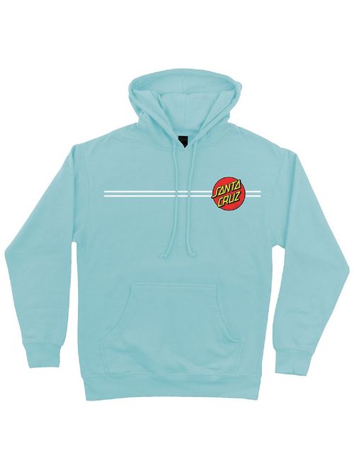 Santa Cruz Skateboards Classic Dot Hooded Pullover Sweatshirt (Large, Black)