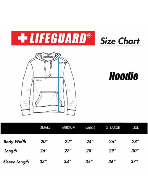 LIFEGUARD Officially Licensed First Quality Pullover Hoodie Sweatshirt Apparel Unisex for Men Women