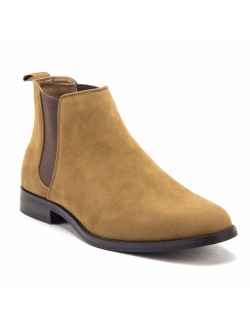 Men's B-2963 Chuck Nubuck Suede Pull-On Round Toe Chelsea Boots