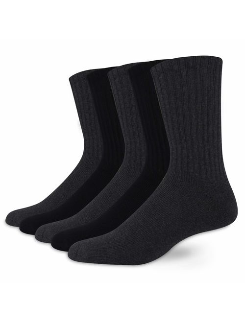 Buy Dockers Men's 5 Pack Cushion Comfort Sport Crew Socks online ...