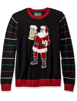 Ugly Christmas Sweater Company Men's Assorted Santa Crew Neck Xmas Sweaters