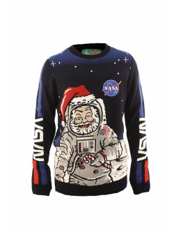 Ugly Christmas Sweater Company Men's Assorted Santa Crew Neck Xmas Sweaters