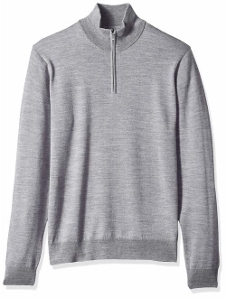 Men's Merino Wool Quarter Zip Sweater