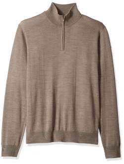 Men's Merino Wool Quarter Zip Sweater