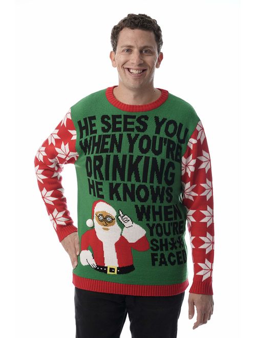 #followme Mens Ugly Christmas Sweater - Sweaters for Men