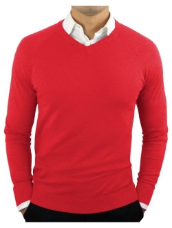 CC Perfect Slim Fit V Neck Lightweight Breathable Pullover Sweater