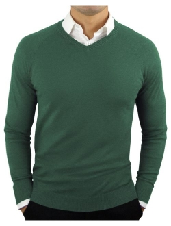 CC Perfect Slim Fit V Neck Lightweight Breathable Pullover Sweater