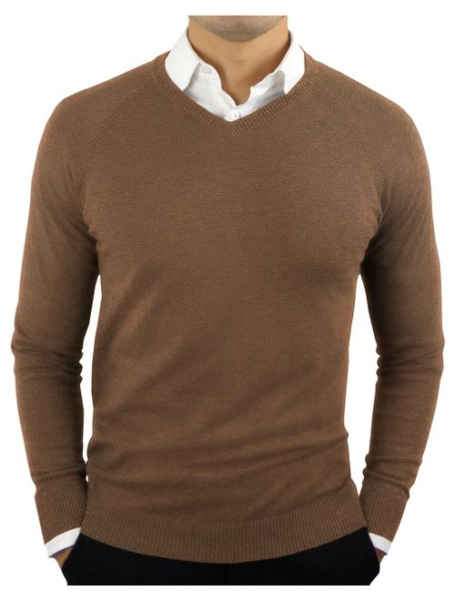 CC Perfect Slim Fit V Neck Lightweight Breathable Pullover Sweater