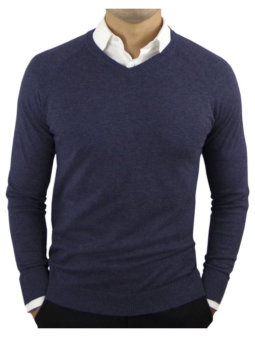 CC Perfect Slim Fit V Neck Lightweight Breathable Pullover Sweater