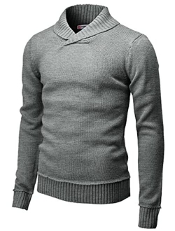 H2H Mens Casual Slim Fit Pullover Sweaters Long Sleeve Knitted Fabric Zip Up Mock Neck Polo Sweater