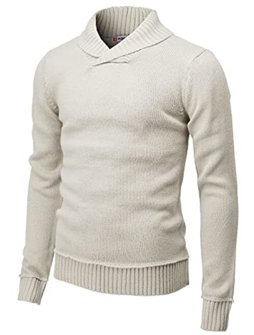 H2H Mens Casual Slim Fit Pullover Sweaters Long Sleeve Knitted Fabric Zip Up Mock Neck Polo Sweater