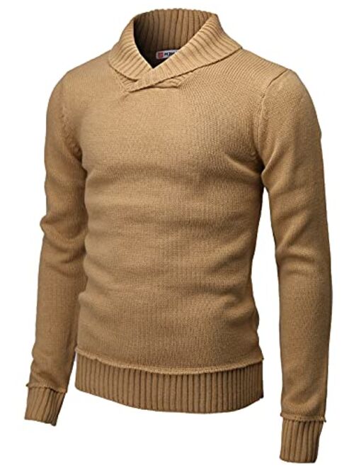 H2H Mens Casual Slim Fit Pullover Sweaters Long Sleeve Knitted Fabric Zip Up Mock Neck Polo Sweater