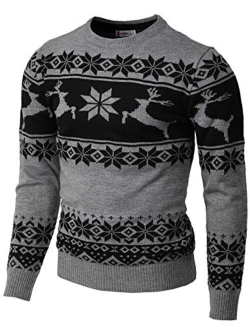 H2H Mens Casual Slim Fit Knitted Pullover Sweaters Thermal of Various Christmas Pattern