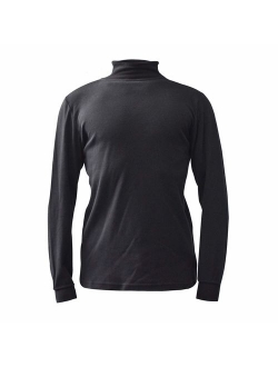 Men's 100% Interlock Knit Combed Cotton Super-Soft Euro Design Ski Casual Turtleneck Pullover