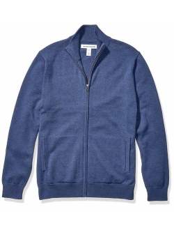 Men's Full-Zip Cotton Sweater