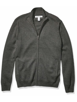 Men's Full-Zip Cotton Sweater