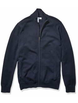 Men's Full-Zip Cotton Sweater