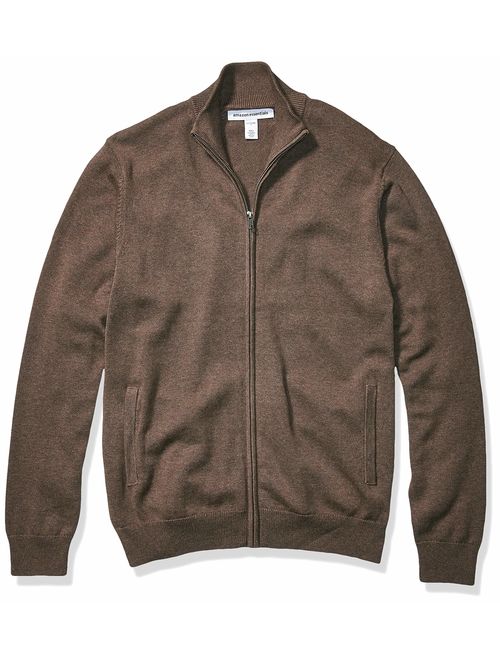 Amazon Essentials Men's Full-Zip Cotton Sweater