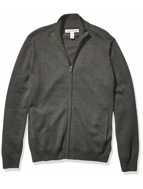 Amazon Essentials Men's Full-Zip Cotton Sweater