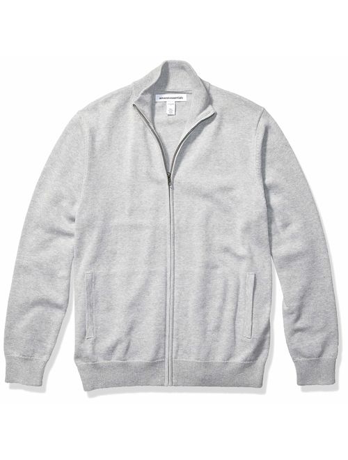 Amazon Essentials Men's Full-Zip Cotton Sweater