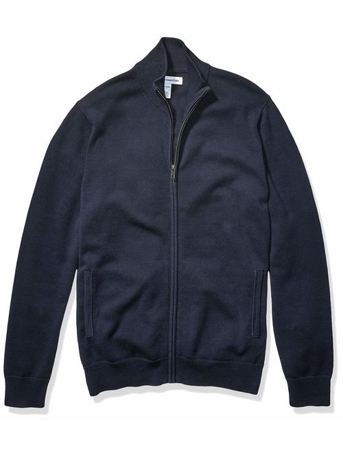 Amazon Essentials Men's Full-Zip Cotton Sweater