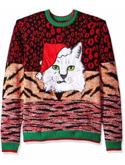 Men's Ugly Christmas Cat Sweater