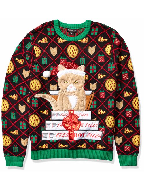 Blizzard Bay Men's Ugly Christmas Cat Sweater 