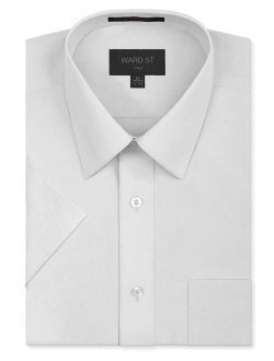 Ward St Men's Regular Fit Short Sleeve Dress Shirts