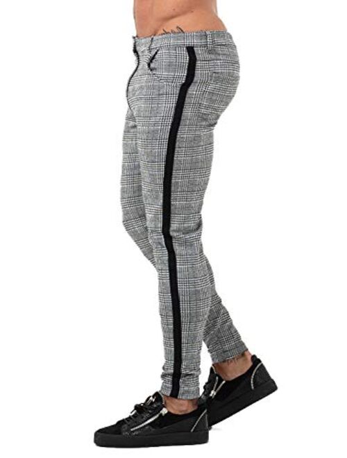 gray plaid pants mens