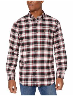 Chaps Men's Classic Fit Long Sleeve Performance Flannel Shirt