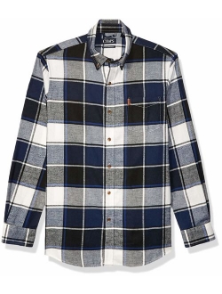 Chaps Men's Classic Fit Long Sleeve Performance Flannel Shirt