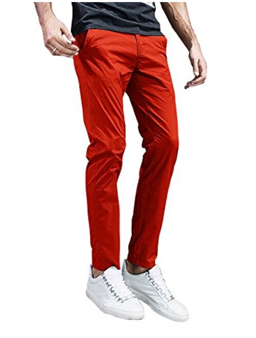 Match Men's Slim Tapered Stretchy Casual Pants #8105