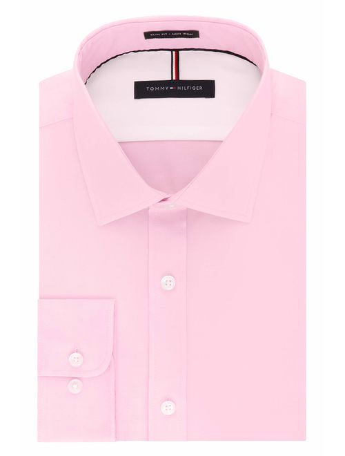 Tommy Hilfiger Men's Slim Fit Solid Non Iron Dress Shirt